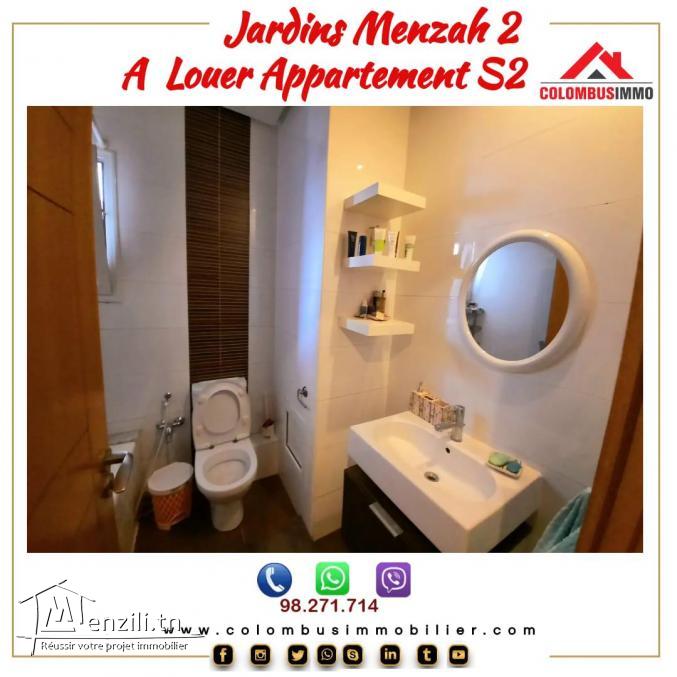 Appartement S2 à Jardin d'el Menzah2