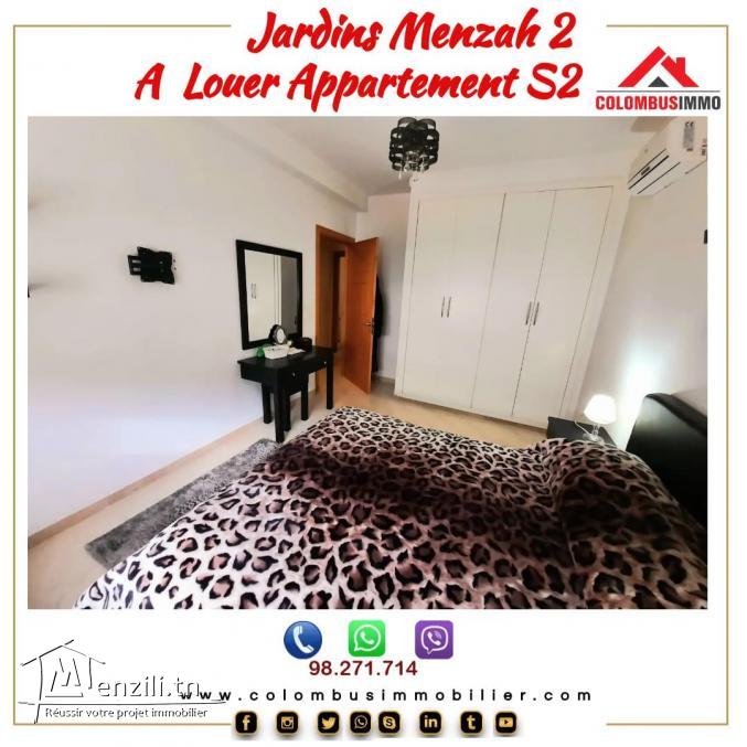 Appartement S2 à Jardin d'el Menzah2