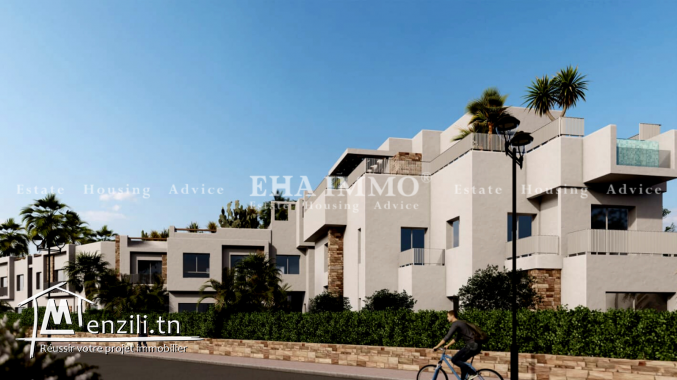 duplex avec piscine à kelibia