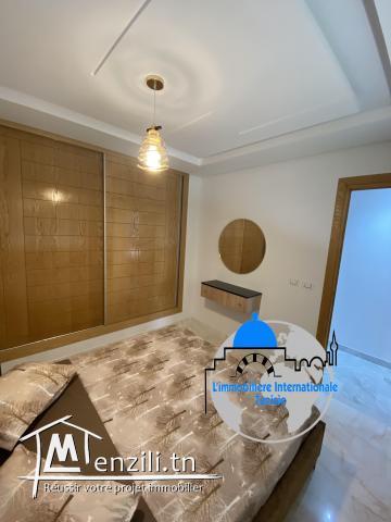 un appartement S+2 luxueusement meublé tout neuf