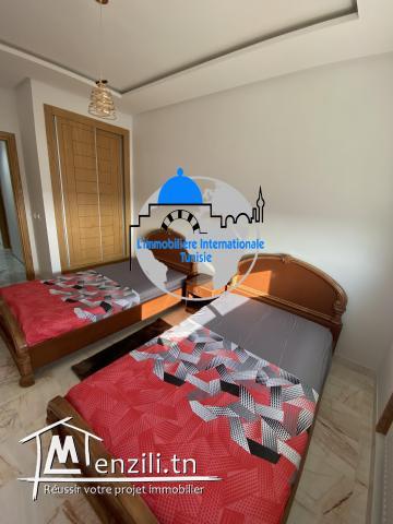 un appartement S+2 luxueusement meublé tout neuf