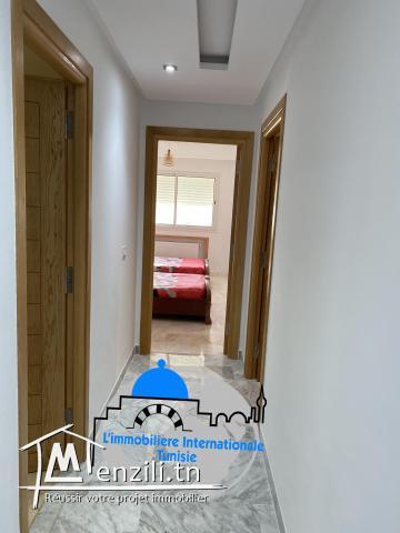 un appartement S+2 luxueusement meublé tout neuf