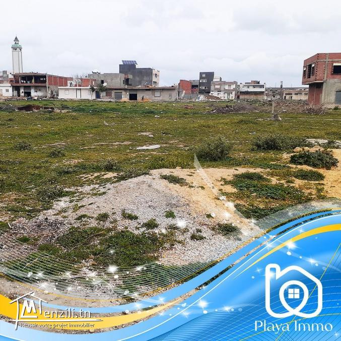 للبيع ارض صالحة للبناء في قليبية