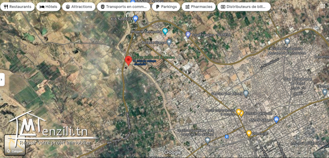 TERRAIN 9000 M2 A VENDRE A NABEUL