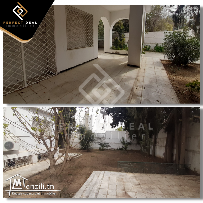 A VENDRE une Villa à EL Menzah 4 située dans un quartier calme et résidentiel.