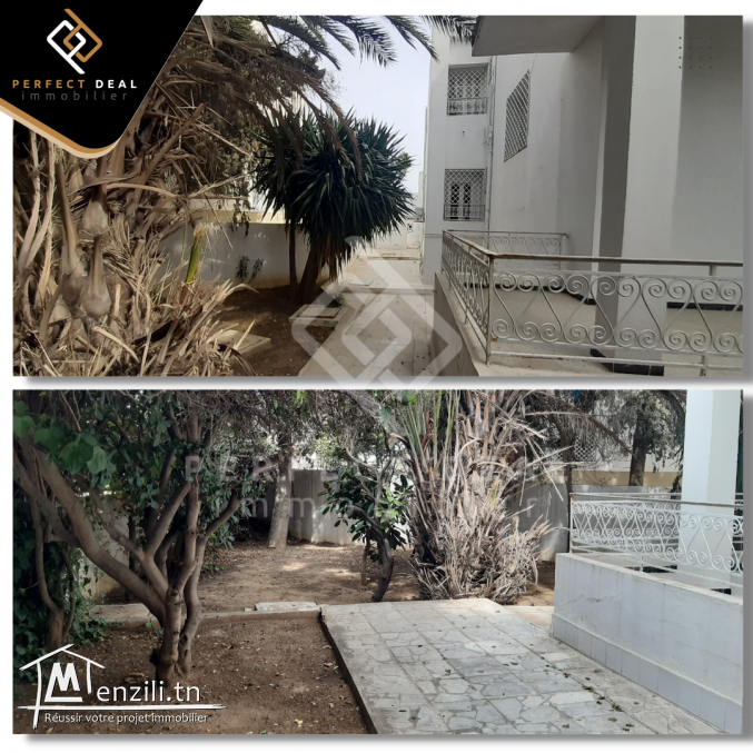 A VENDRE une Villa à EL Menzah 4 située dans un quartier calme et résidentiel.