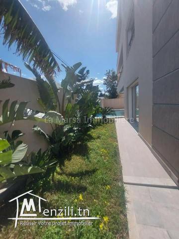 A Louer villa s6 avec piscine et jardin, Cité les Pins, Marsa