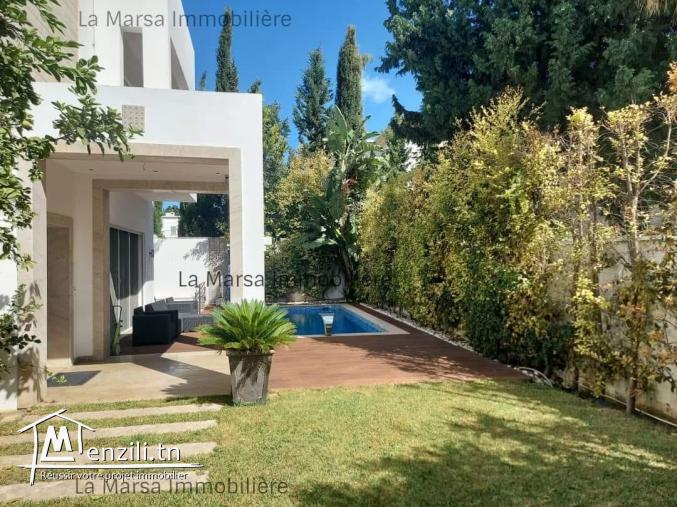 A Louer villa s4 avec piscine et jardin , Carthage