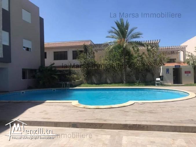 A Vendre appartement s2 avec jardin, Début Soukra