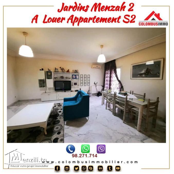 Appartement S2 à Jardin d'el Menzah2