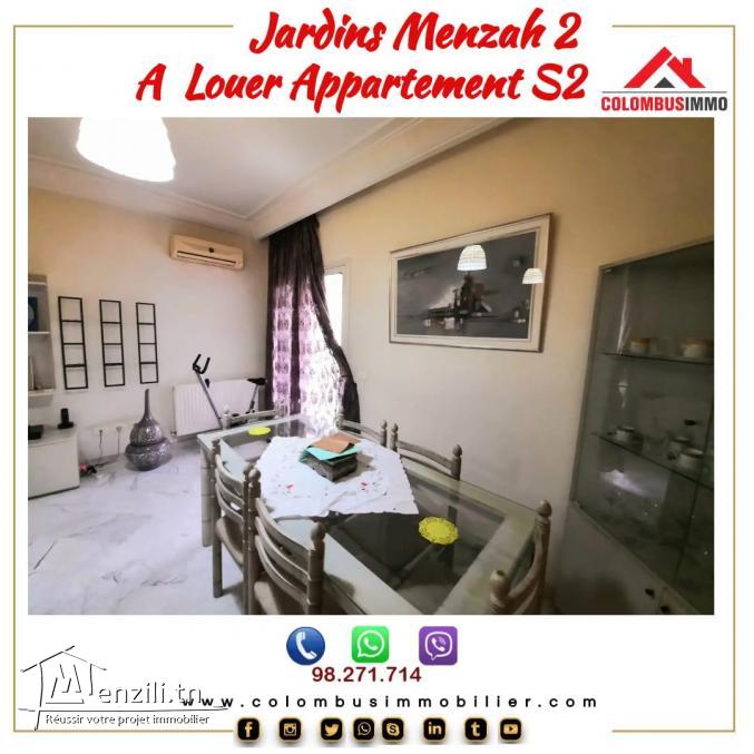 Appartement S2 à Jardin d'el Menzah2