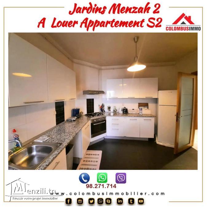 Appartement S2 à Jardin d'el Menzah2
