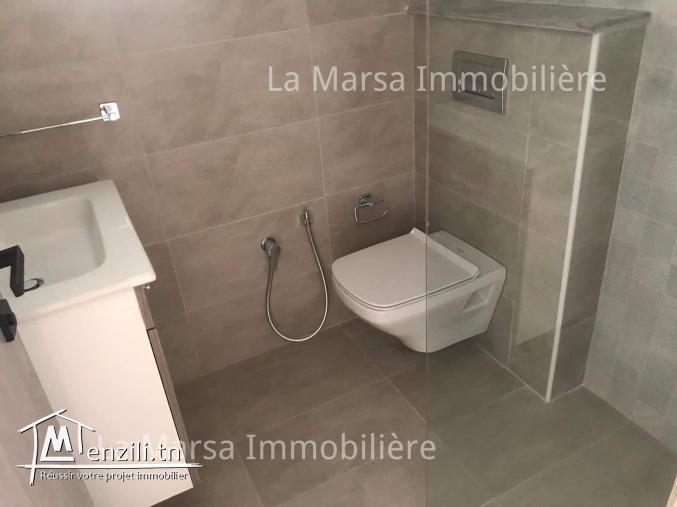 A Louer appartement s1 neuf avec jardin à La Soukra