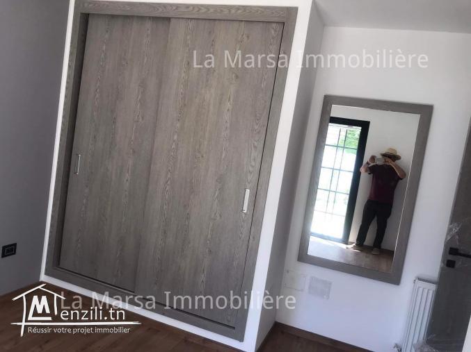 A Louer appartement s1 neuf avec jardin à La Soukra