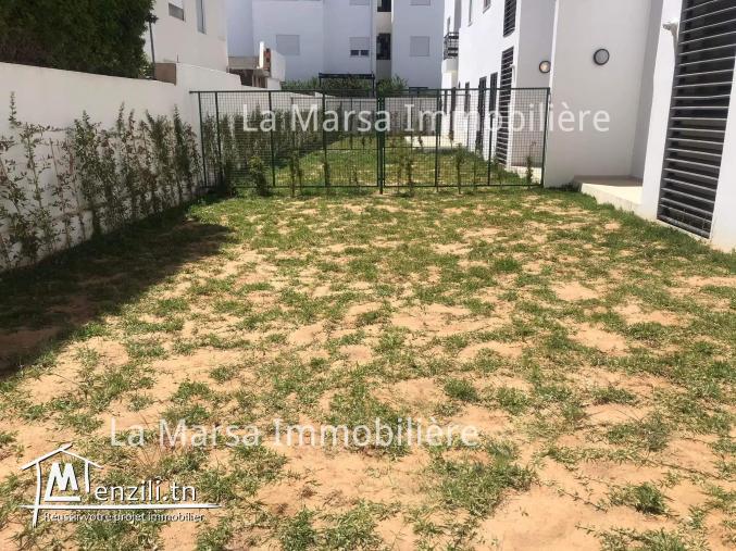 A Louer appartement s1 neuf avec jardin à La Soukra