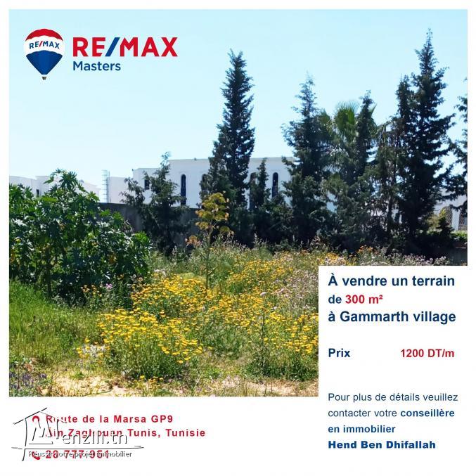 Un terrain à vendre à Gammarth Village