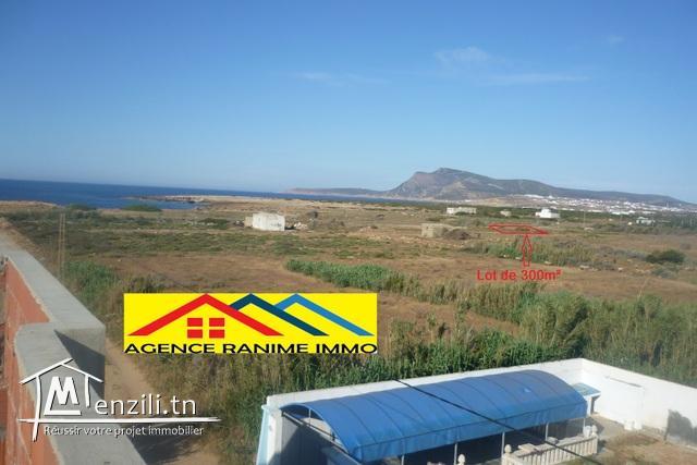 Terrain de 300m2 a la mer el haouaria cap bon