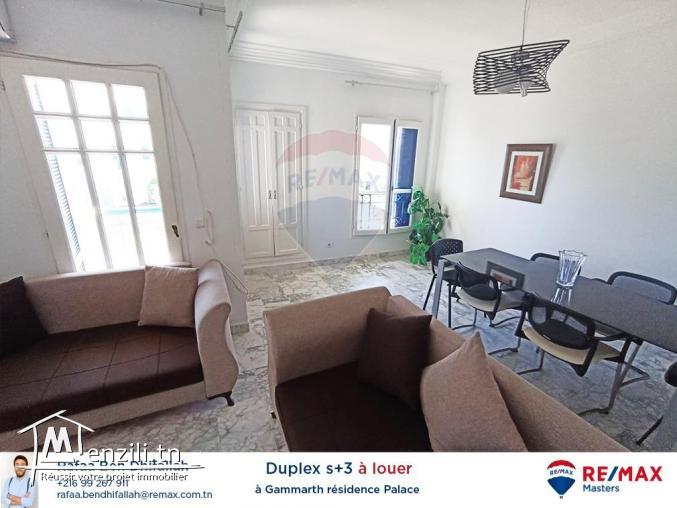 À louer Duplex s3 à Gammarth, Résidence le palace
