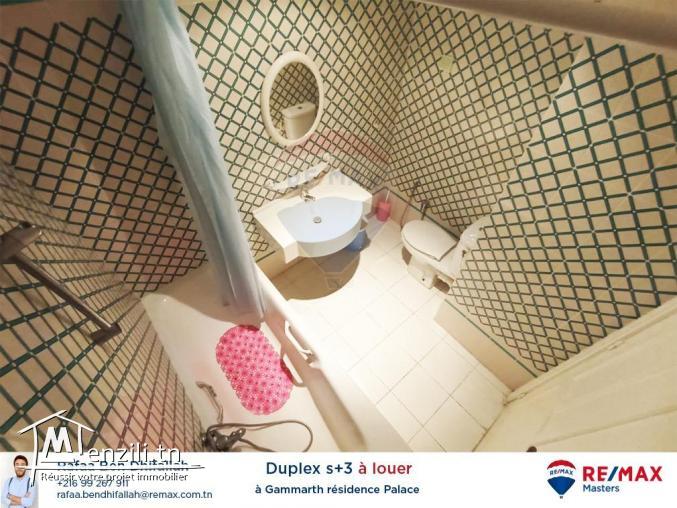 À louer Duplex s3 à Gammarth, Résidence le palace