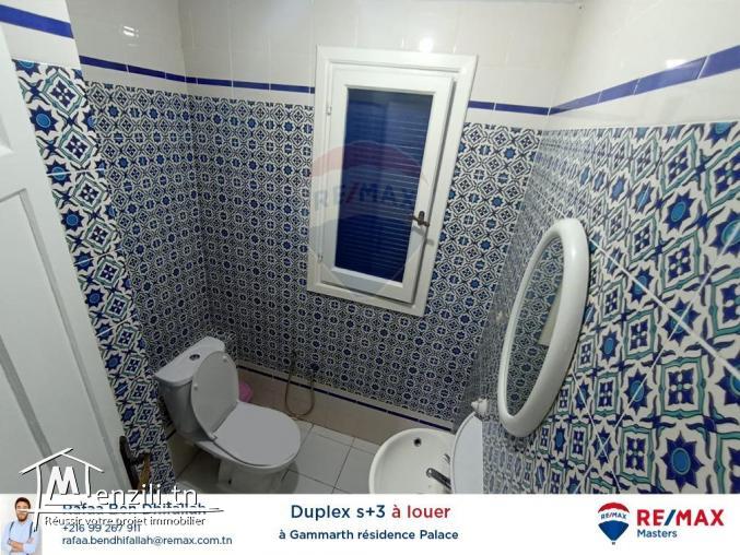 À louer Duplex s3 à Gammarth, Résidence le palace