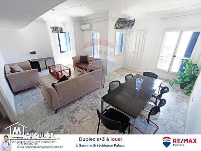 À louer Duplex s3 à Gammarth, Résidence le palace