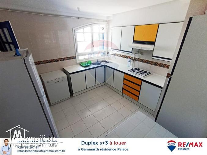 À louer Duplex s3 à Gammarth, Résidence le palace
