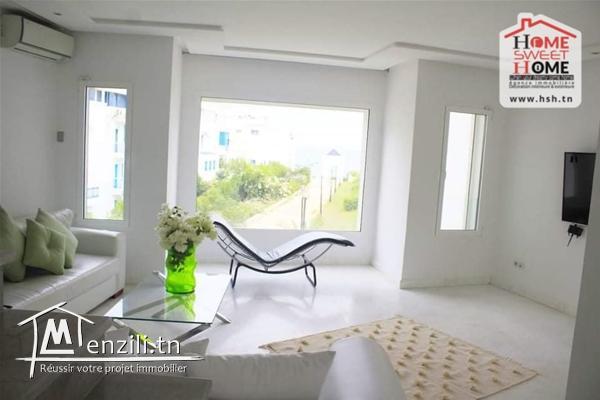 Duplex Florida Meublé à Louer à Gammarth