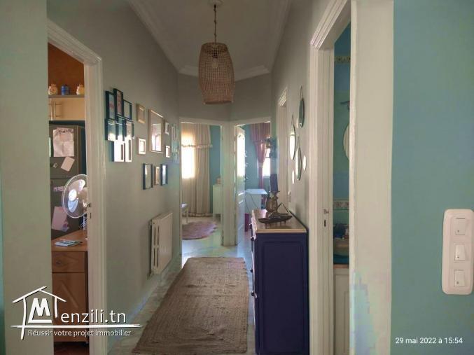 A louer Etage de villa à Sidi Bou Said.