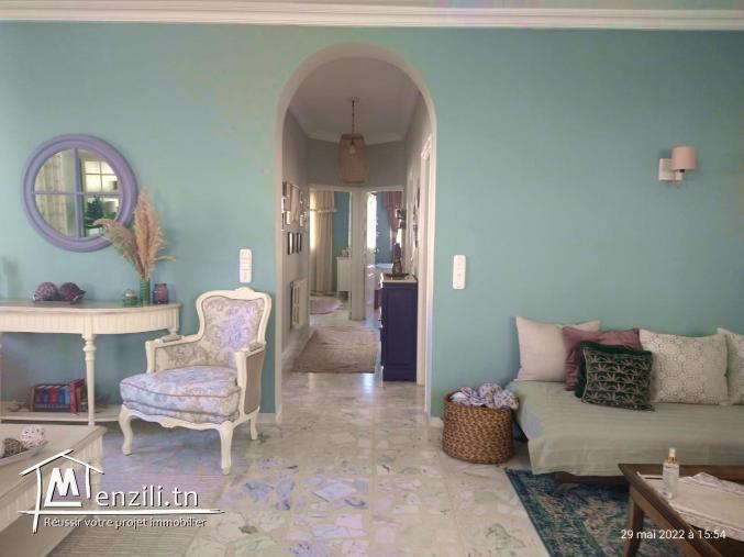 A louer Etage de villa à Sidi Bou Said.