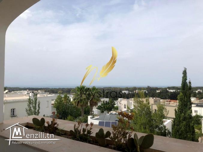 A louer appartement s3 meuble vue mer à Gammarth