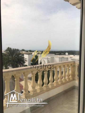 A louer appartement s3 meuble vue mer à Gammarth