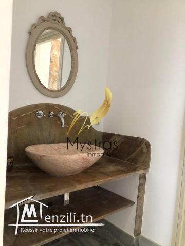 A louer appartement s3 meuble vue mer à Gammarth