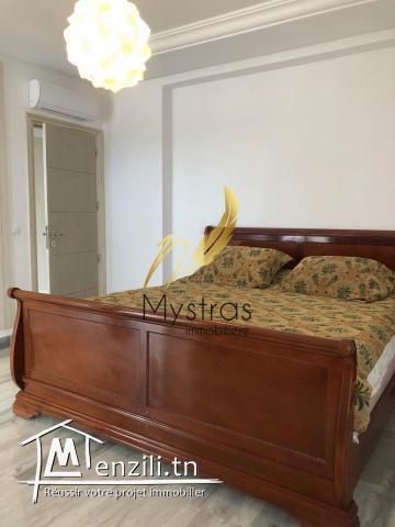 A louer appartement s3 meuble vue mer à Gammarth