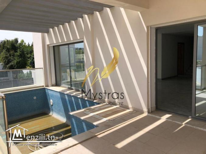 Vente appartement neuf avec piscine a Gammarth