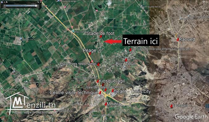 Terrains entre 400m² et 880m² à 8 min de géant city