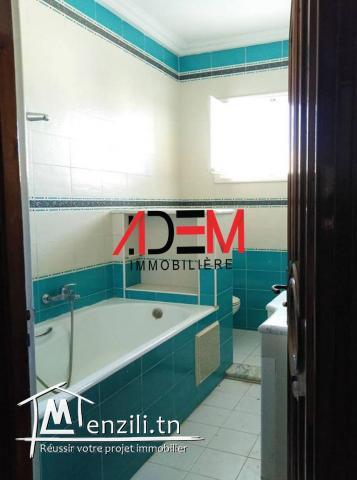 Spacieux étage de villa S3 à Khzema