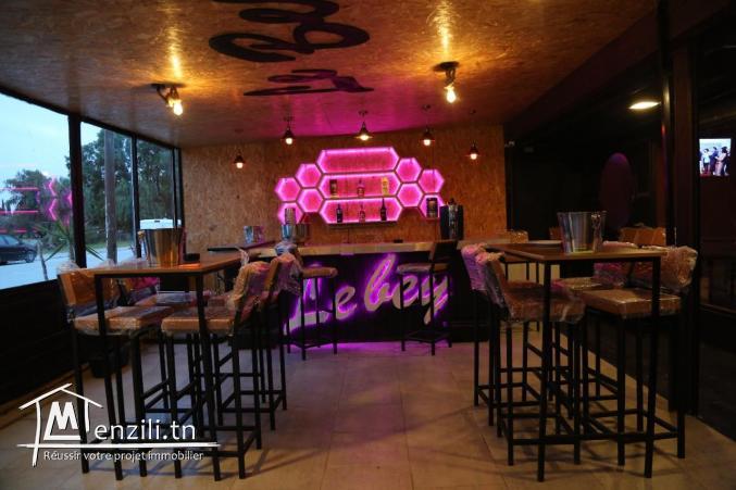 Fond de Commerce d'un bar resto lounge