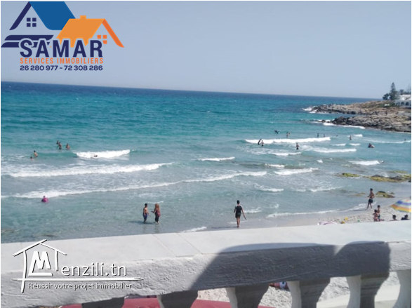 villa au premier étage S plus 3 pied dans l'eau à plage el fatha kélibia el mansoura