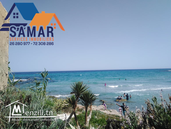 villa au premier étage S plus 3 pied dans l'eau à plage el fatha kélibia el mansoura