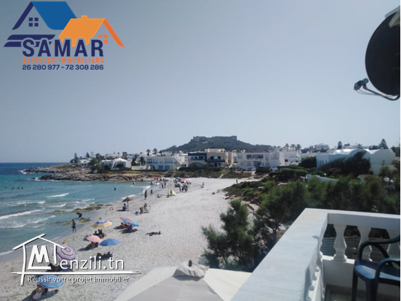 villa au premier étage S plus 3 pied dans l'eau à plage el fatha kélibia el mansoura