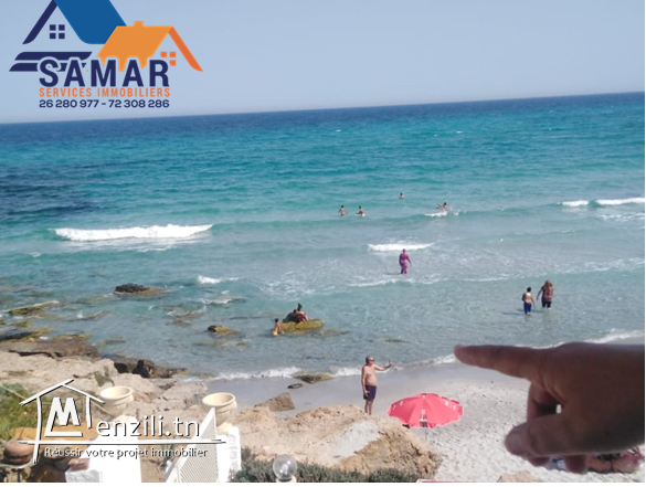 villa au premier étage S plus 3 pied dans l'eau à plage el fatha kélibia el mansoura