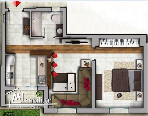 Appart S+1 haut standing spacieux