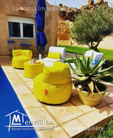 Villa s3 avec piscine et vue dégagée, Hammamet