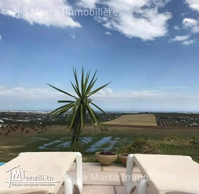 Villa s3 avec piscine et vue dégagée, Hammamet