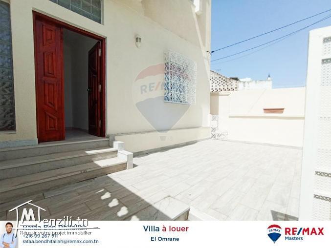 À la location un rez de chaussée d'une villa