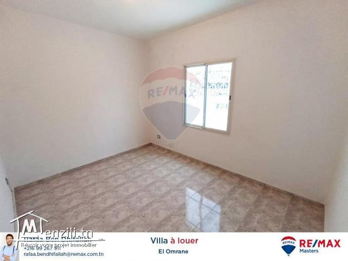 À la location un rez de chaussée d'une villa