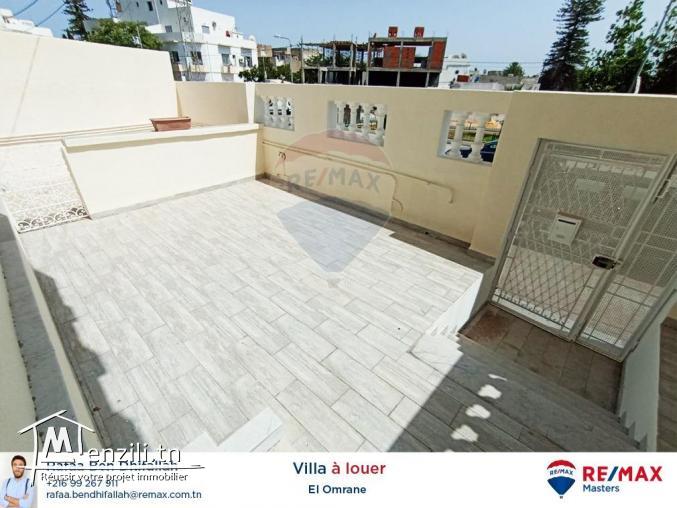 À la location un rez de chaussée d'une villa