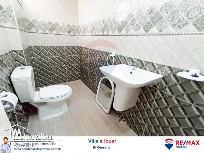 À la location un rez de chaussée d'une villa