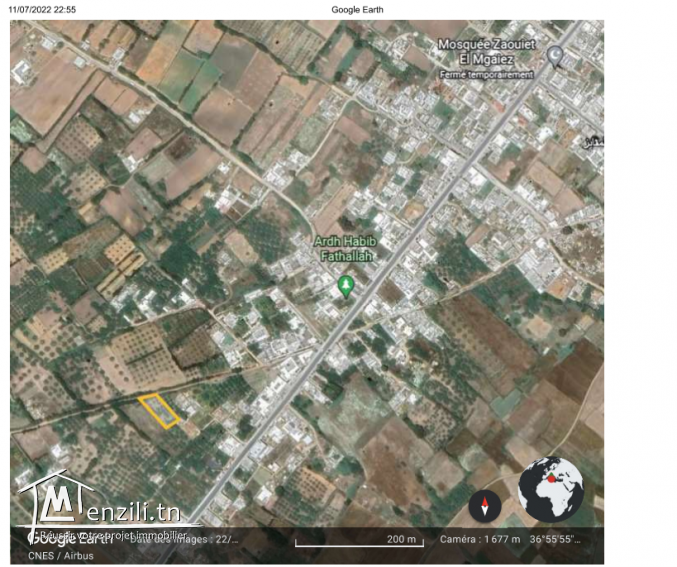 Superbe Terrain à Zaouiet El Megaiez