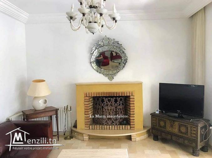 A Louer une villa s3 avec piscine et jardin, La Marsa